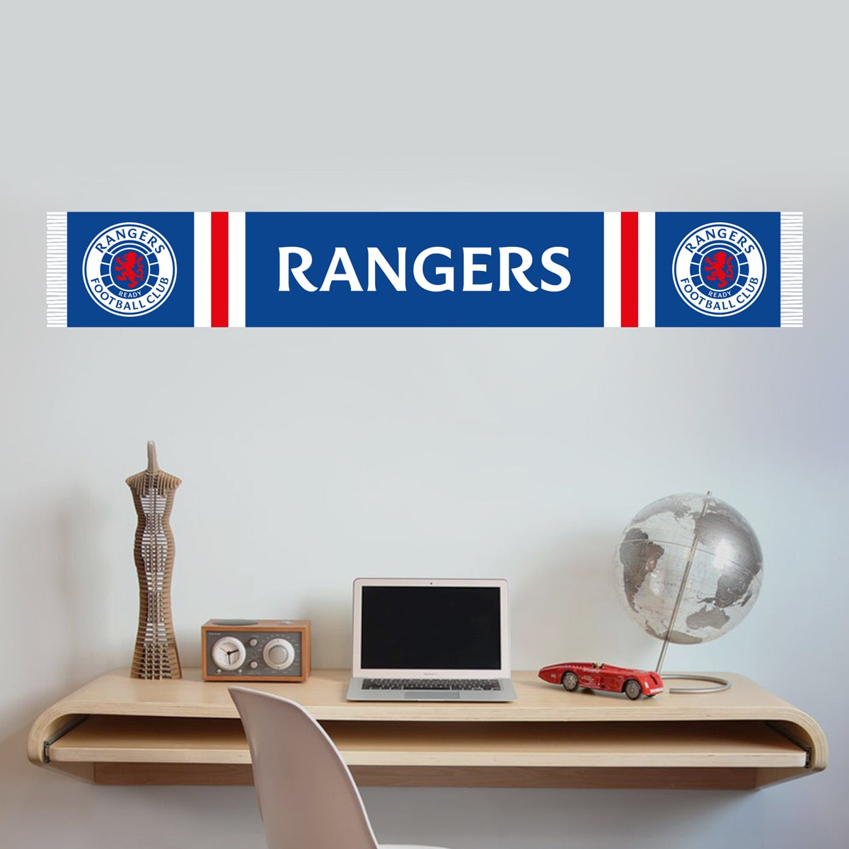 Rangers F.c - Scarf Wall Sticker – Www.themed.co.uk