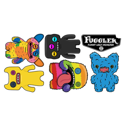 Fuggler Wall Sticker - 5 Fuggler Set Decal Wall Art