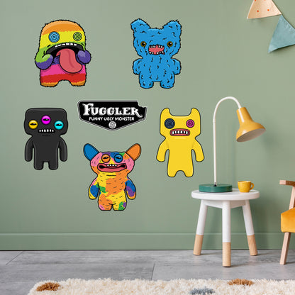 Fuggler Wall Sticker - 5 Fuggler Set Decal Wall Art