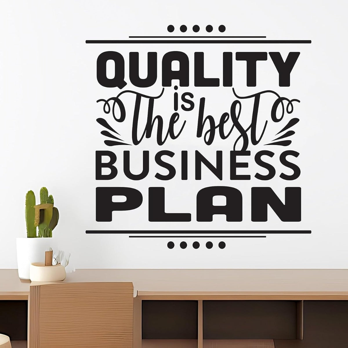 Quality is the Best Business Plan Wall Sticker