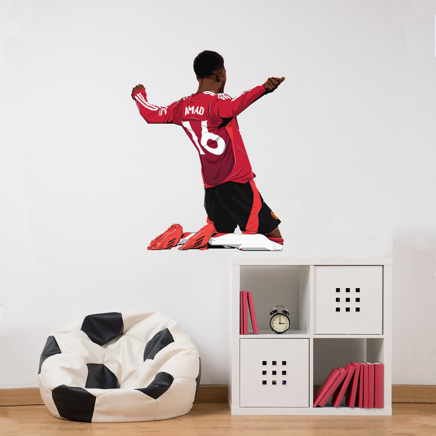 Manchester United FC Wall Sticker - Amad Diallo Illustration Decal Art