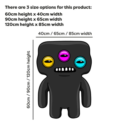 Fuggler Wall Sticker - Annoyed Alien Black Decal Wall Art