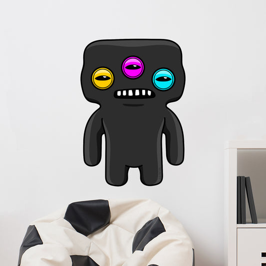 Fuggler Wall Sticker - Annoyed Alien Black Decal Wall Art