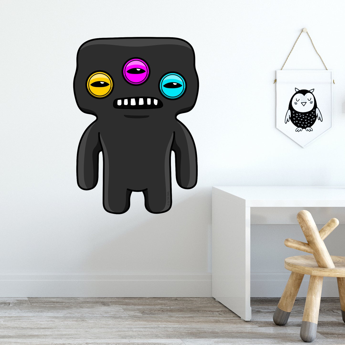 Fuggler Wall Sticker - Annoyed Alien Black Decal Wall Art