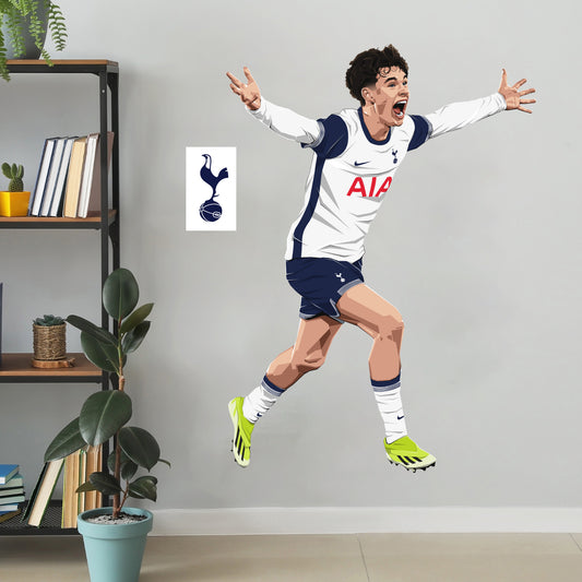 Tottenham Hotspur FC - Archie Gray 24-25 Illustration Wall Sticker