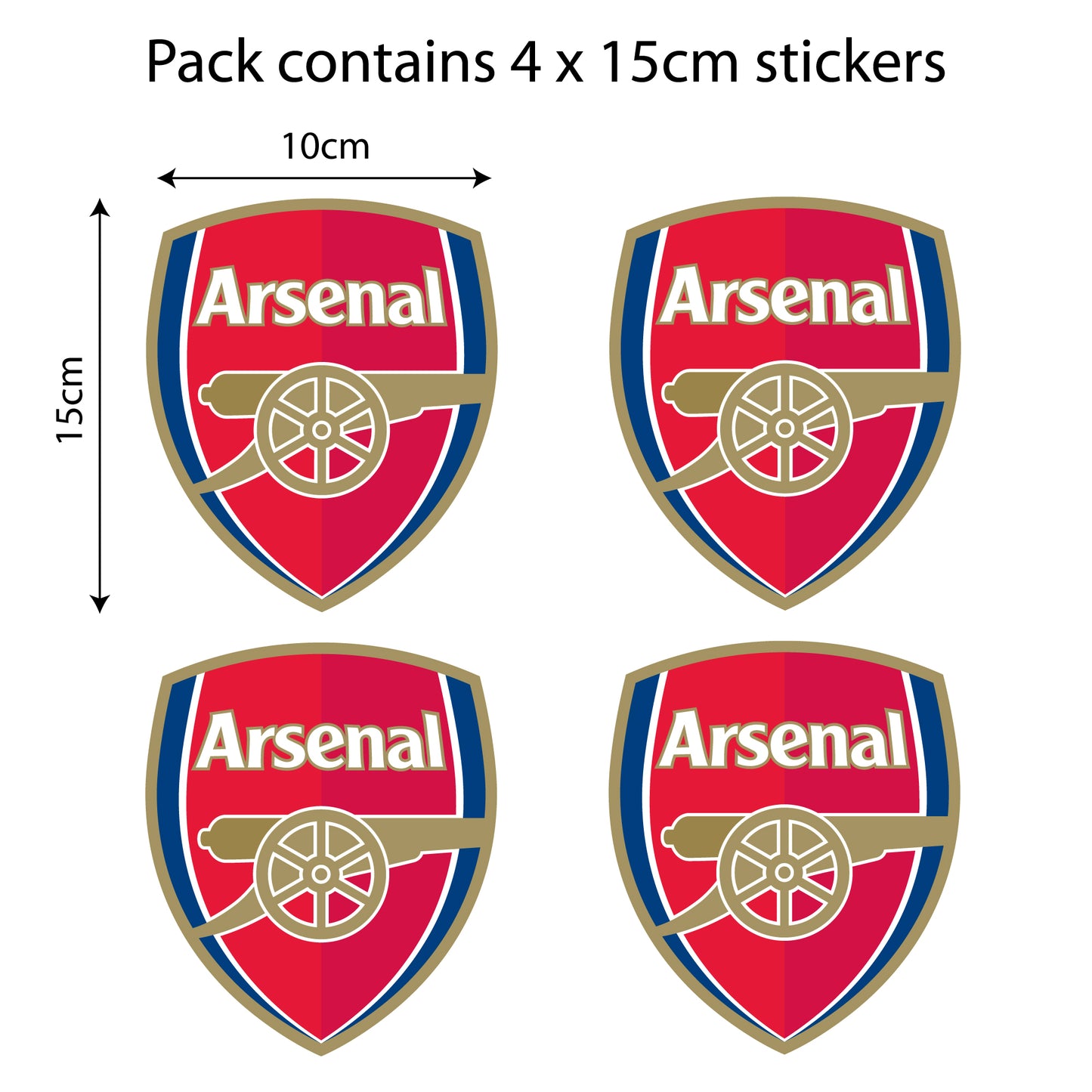 Arsenal Football Club - Car Sticker Pack