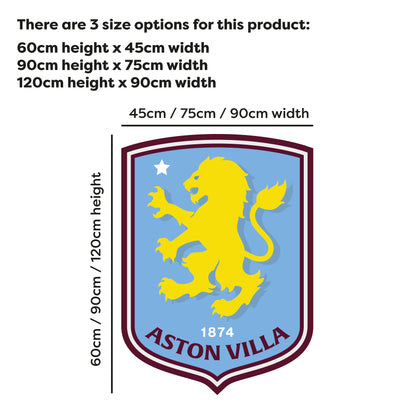 Aston Villa Football Club Badge Wall Sticker