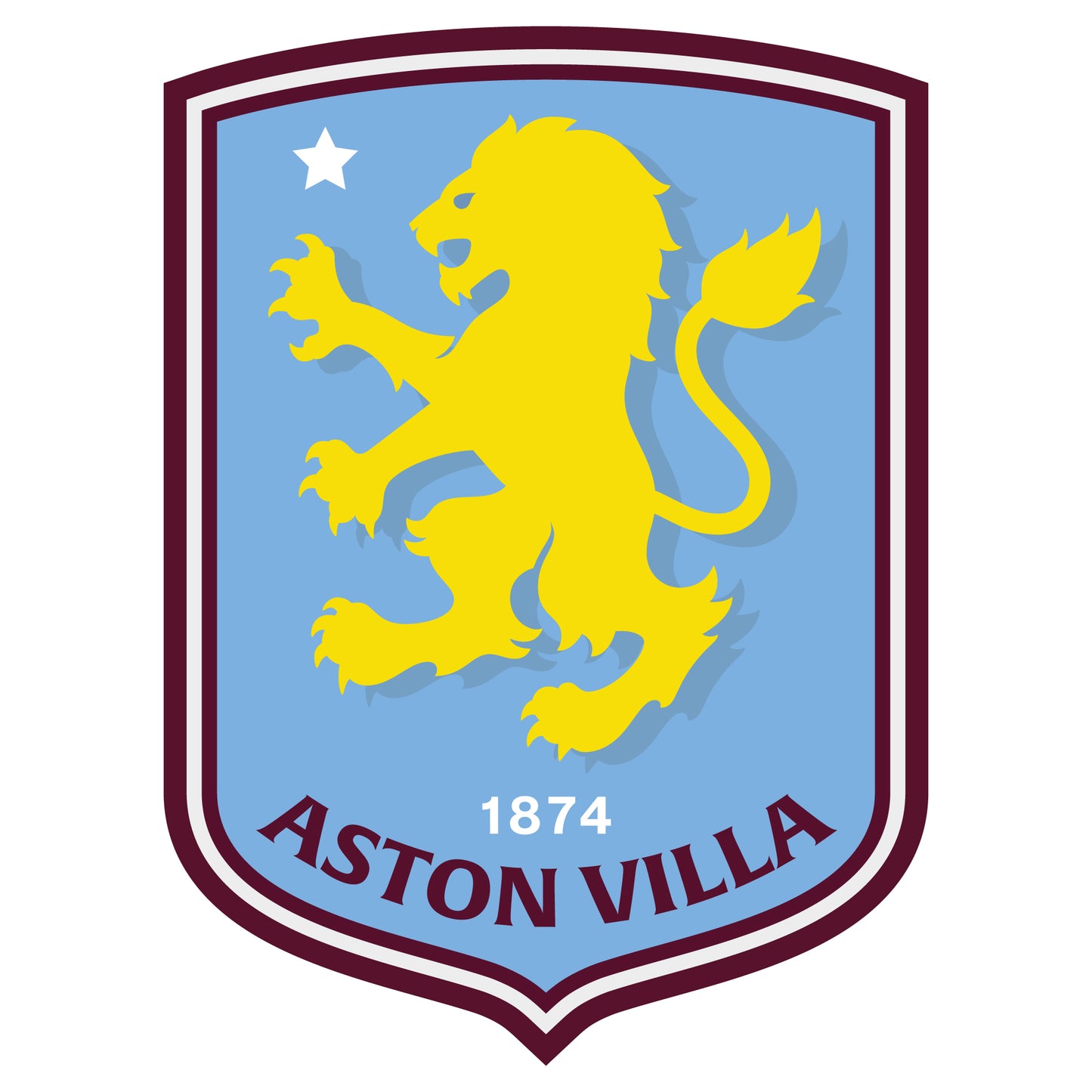 Aston Villa Football Club Badge Wall Sticker