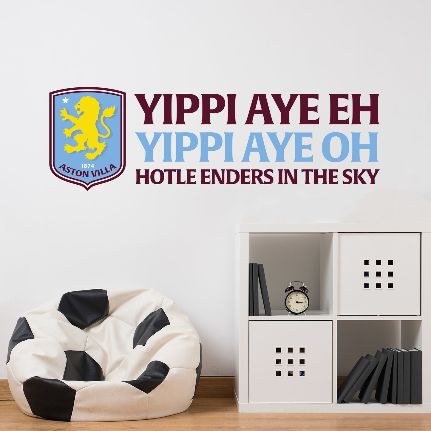 Aston Villa Football Club Crest & Song Wall Sticker