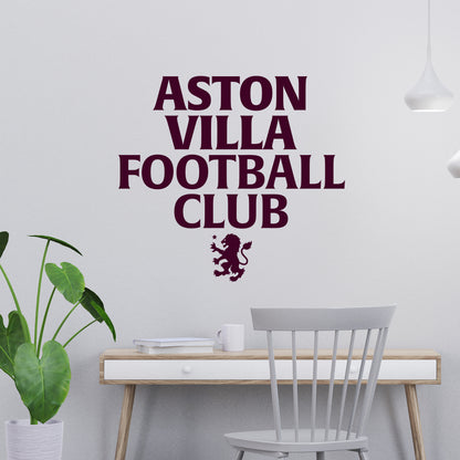 Aston Villa Football Club Stack Wall Sticker