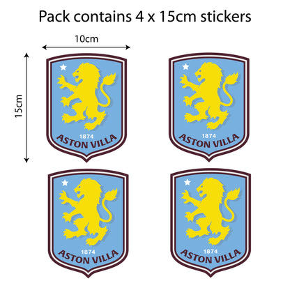 Aston Villa Football Club - Car Sticker Pack