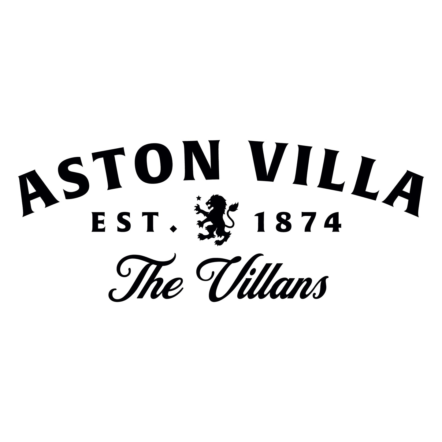 Aston Villa Football Club The Villans Wall Sticker