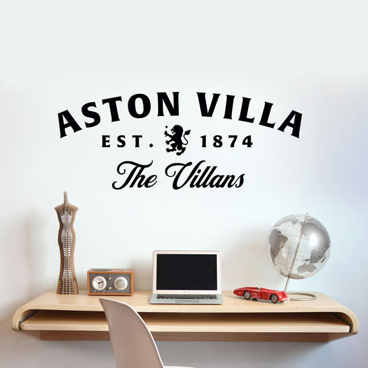 Aston Villa Football Club The Villans Wall Sticker