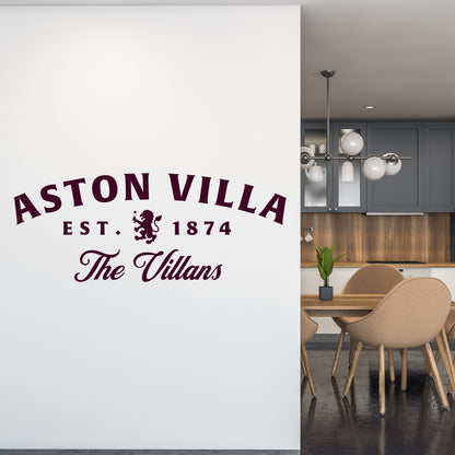 Aston Villa Football Club The Villans Wall Sticker