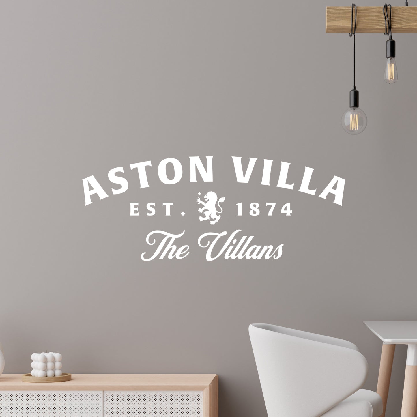 Aston Villa Football Club The Villans Wall Sticker