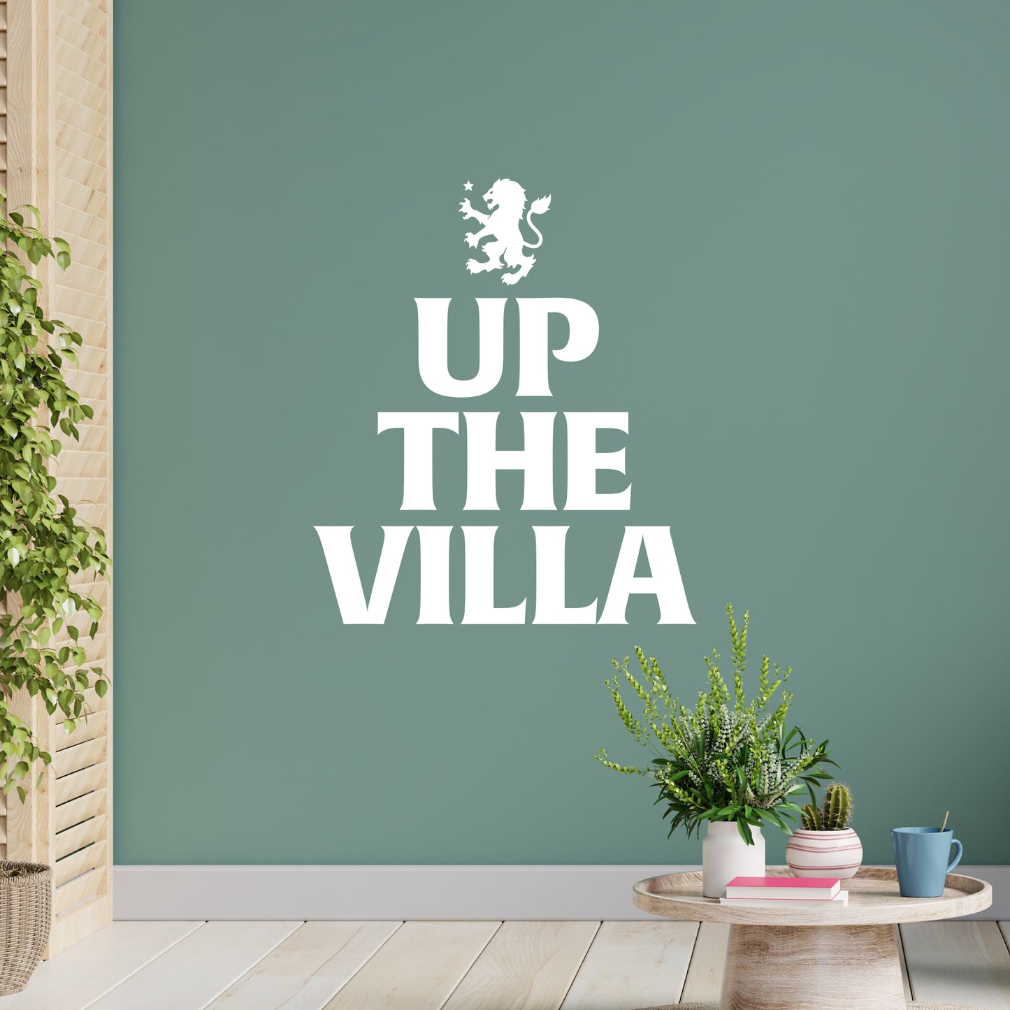 Aston Villa Football Club Up The Villa Wall Sticker