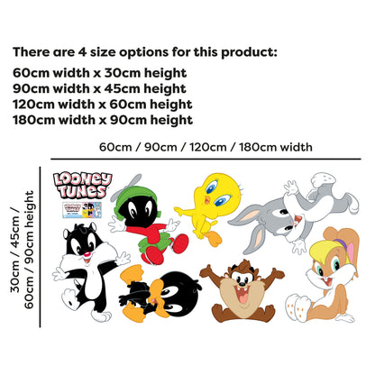 Looney Tunes Wall Sticker - 7 Baby Character Set Wall Decal Art