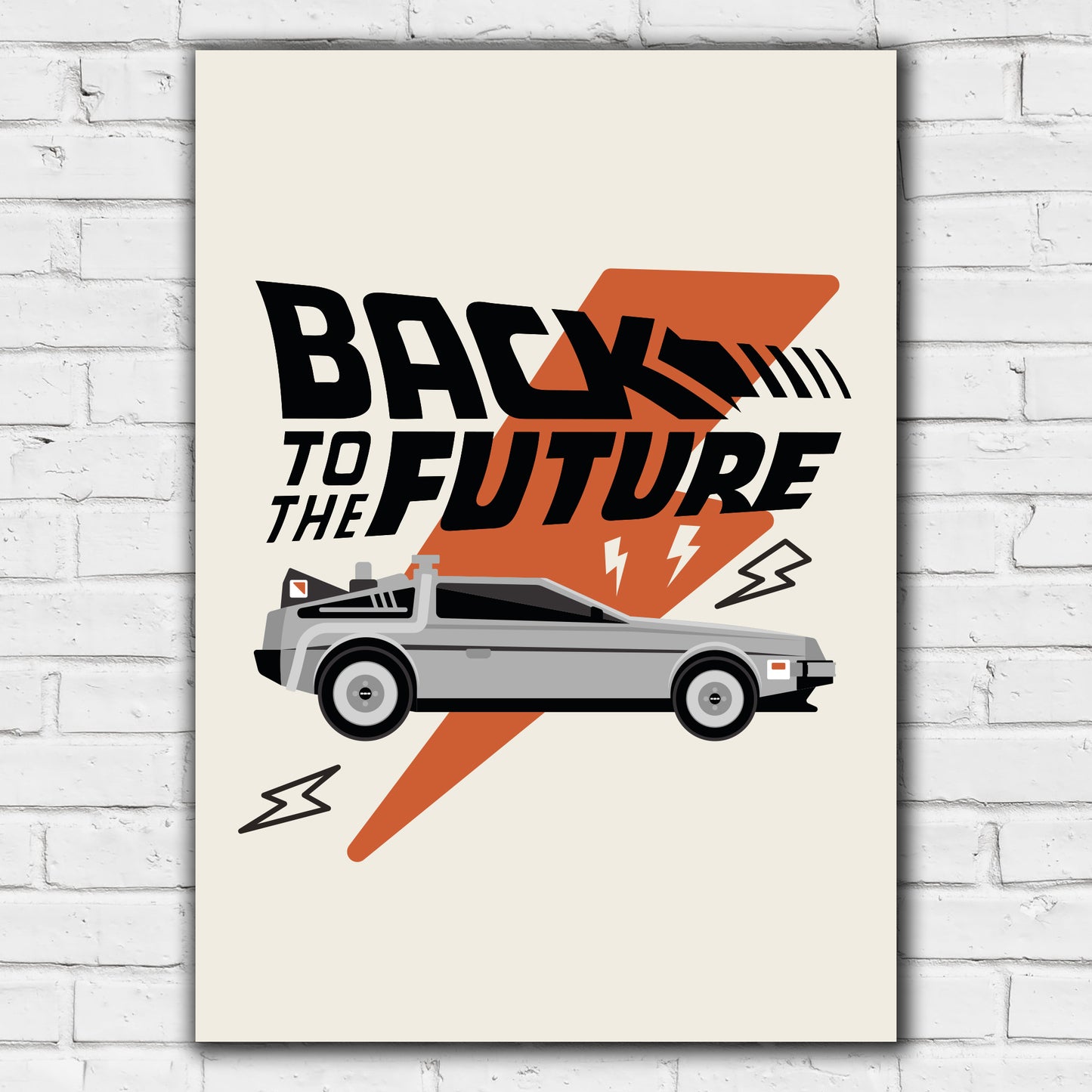 Back to the Future Print - Lightning Bolt Poster Art