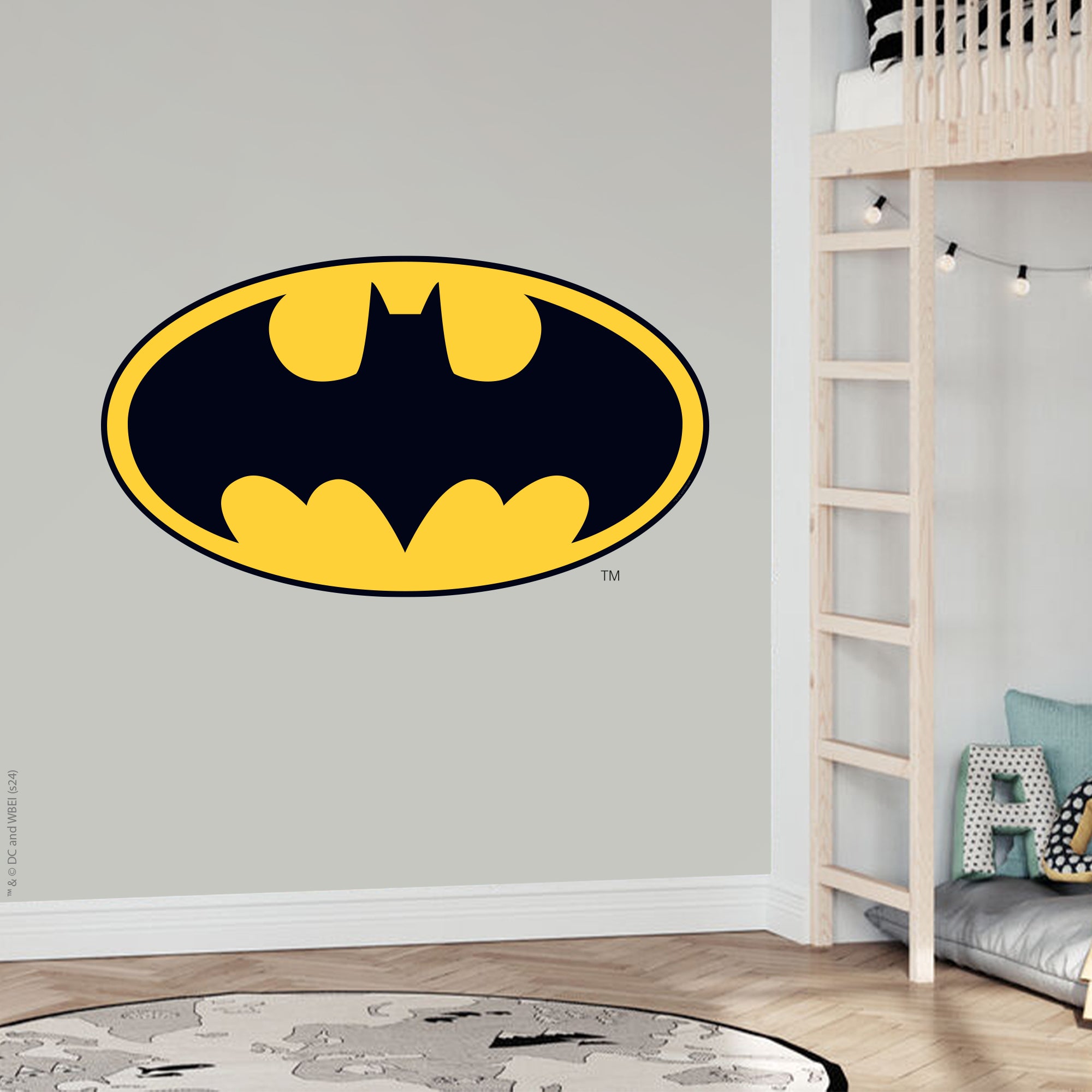 Batman™ Wall Sticker - Logo Wall Decal DC Superhero Art – www.themed.co.uk