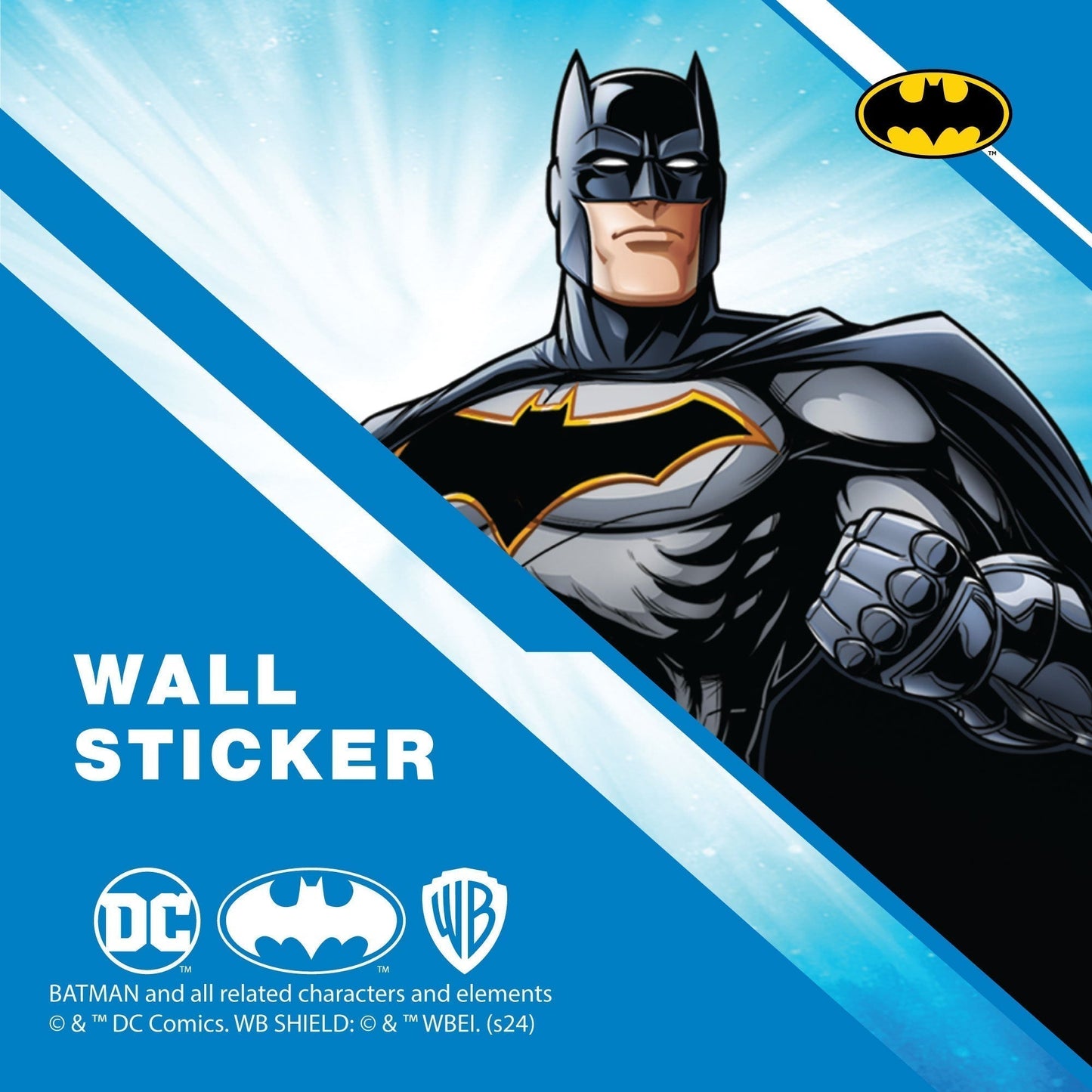 Batman™ Wall Sticker - Batman on Rooftop Broken Wall Decal DC Superhero Art