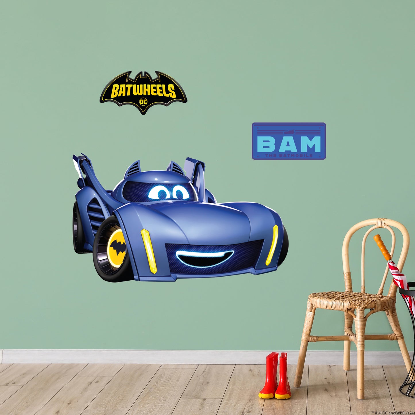 Batwheels™ Wall Sticker - Bam Decal DC Superhero Art