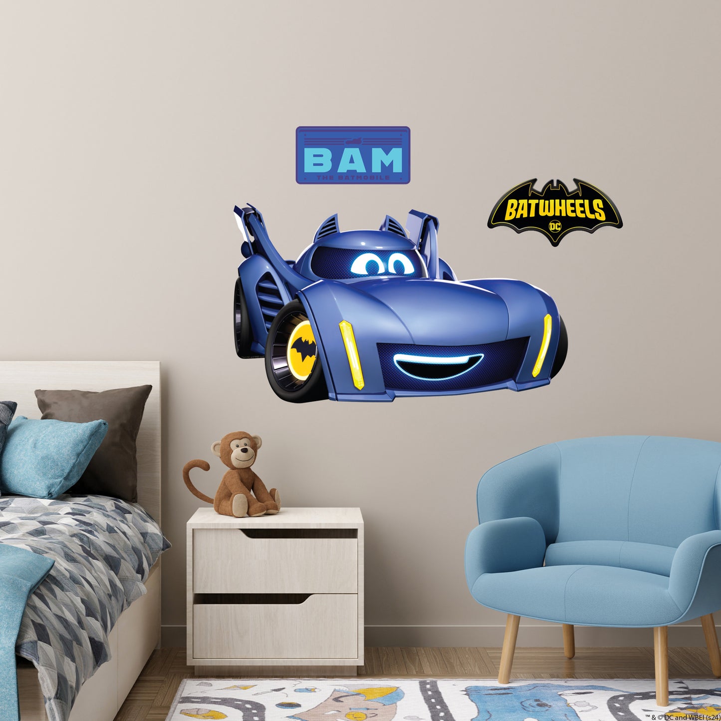 Batwheels™ Wall Sticker - Bam Decal DC Superhero Art