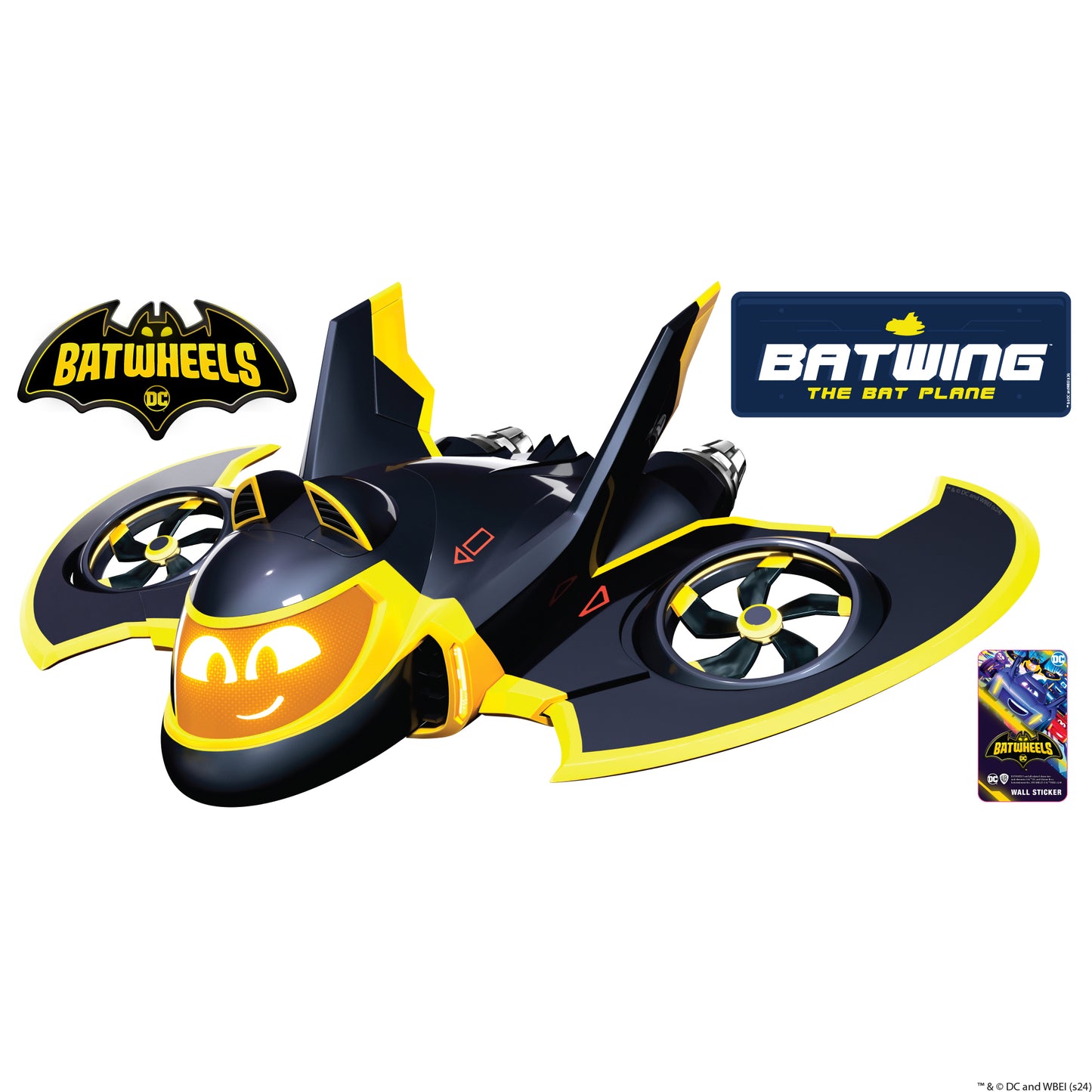 Batwheels™ Wall Sticker - Batwing Decal DC Superhero Art