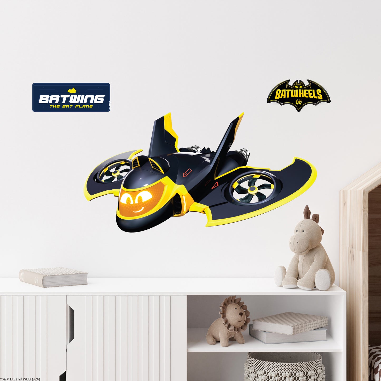 Batwheels™ Wall Sticker - Batwing Decal DC Superhero Art