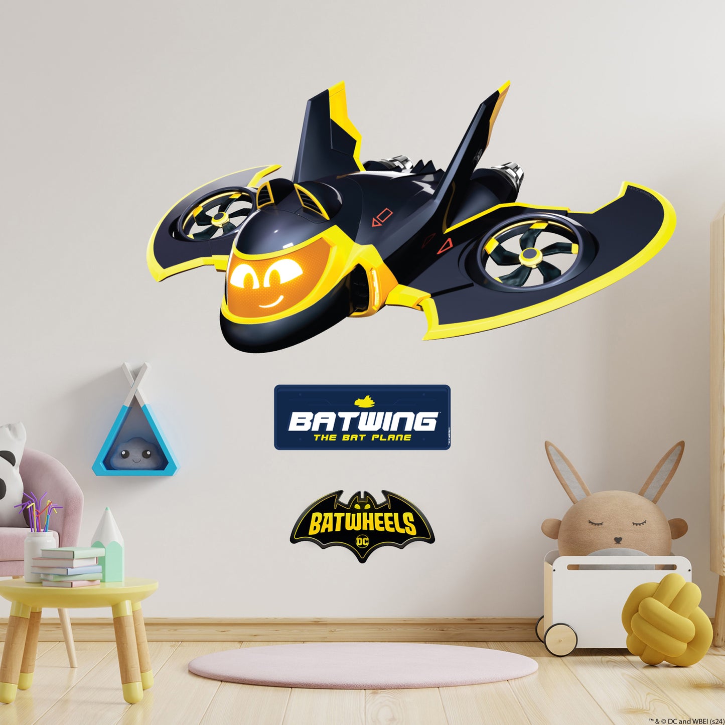 Batwheels™ Wall Sticker - Batwing Decal DC Superhero Art