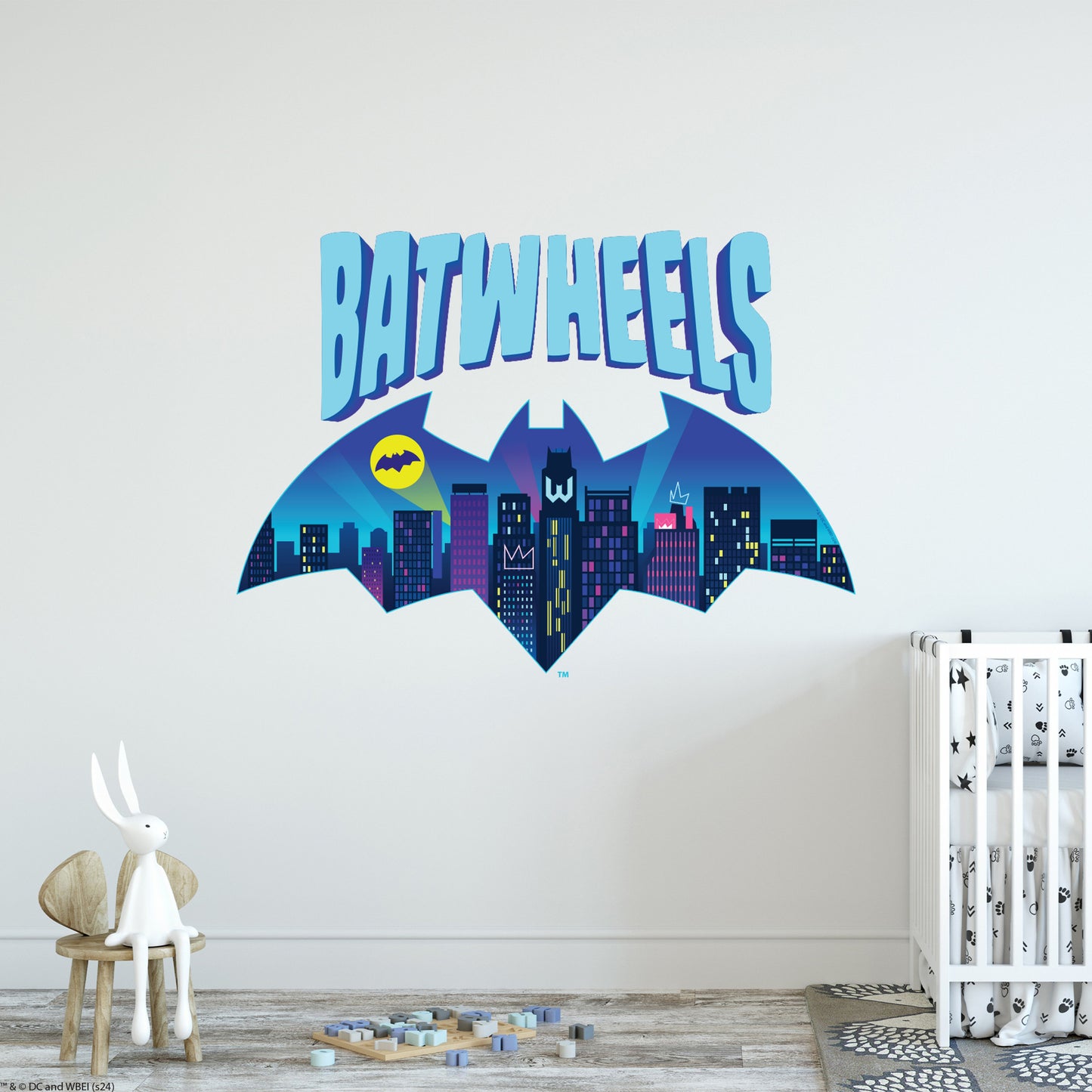 Batwheels™ Wall Sticker - City Bat Logo Decal DC Superhero Art