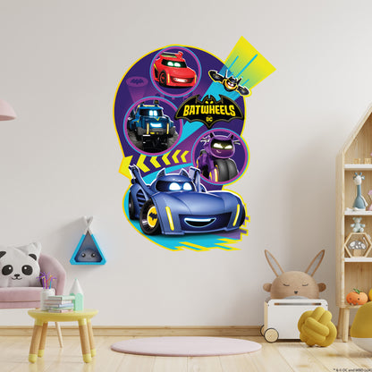 Batwheels™ Wall Sticker - Group Spotlight Wall Decal DC Superhero Art