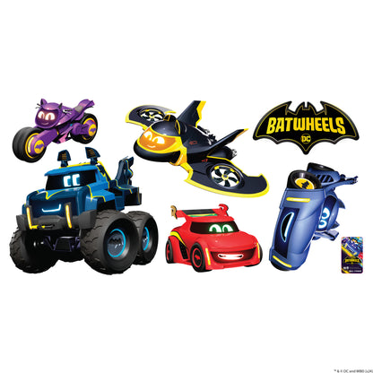 Contents: 1x Batwheels™ Set of 5 Vehicles Wall Sticker, plus fitting instructions.