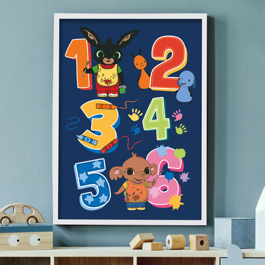 Bing Print - Bing and Friends Numbers Painting Poster Wall Art