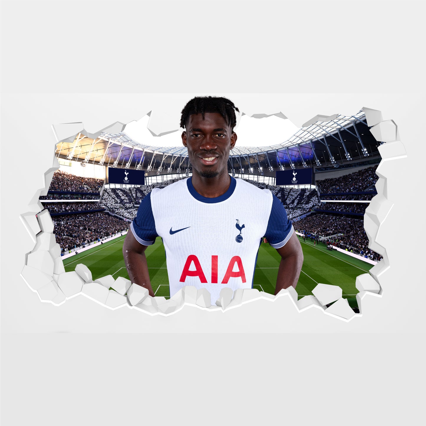 Tottenham Hotspur FC - Bissouma 24-25 Broken Wall Sticker