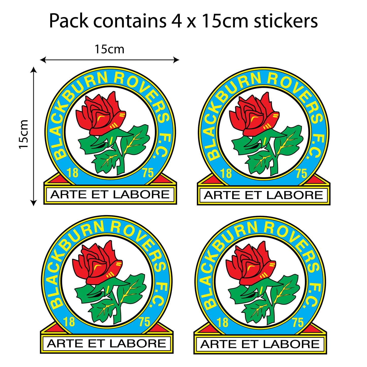 Blackburn Football Club - Car Sticker Pack