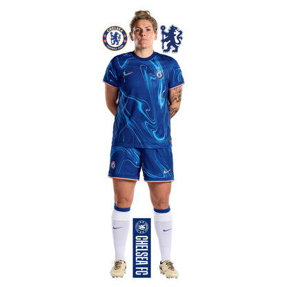 Chelsea FC - Millie Bright 24/25 Wall Sticker + CFC Decal Set