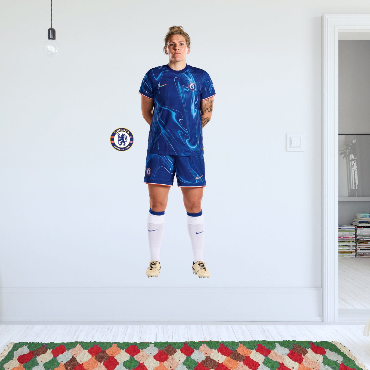 Chelsea FC - Millie Bright 24/25 Wall Sticker + CFC Decal Set