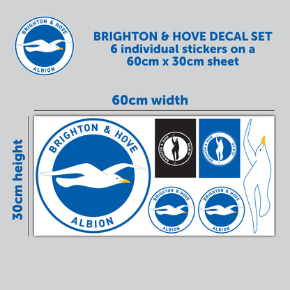 Brighton & Hove Football Club - Decal Sticker Set