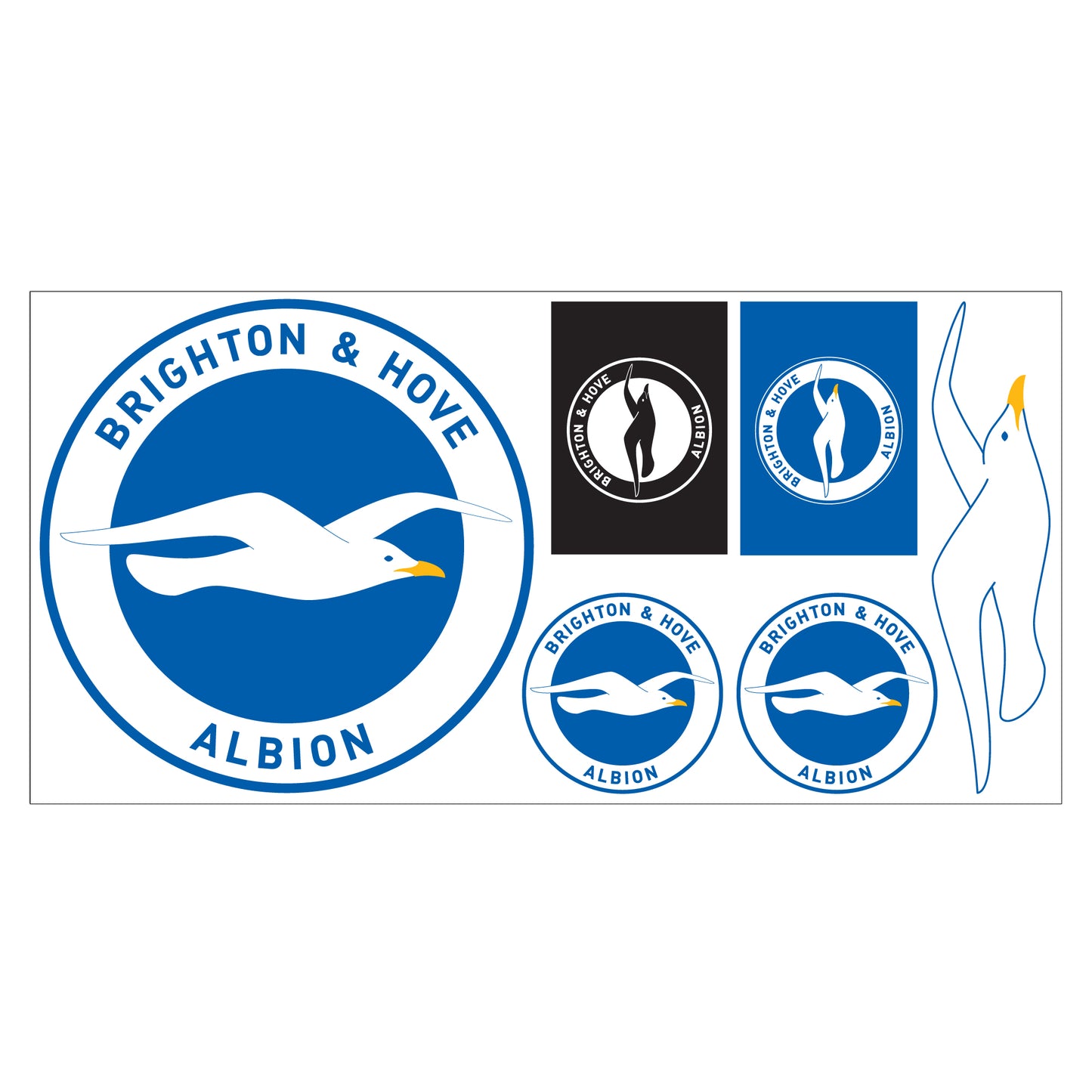 Brighton & Hove Football Club - Decal Sticker Set