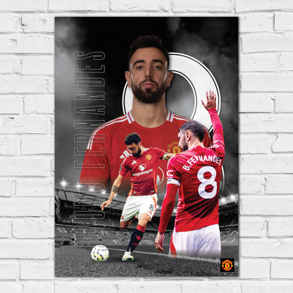 Manchester United FC Print - Bruno Fernandes 24/25 Core Poster