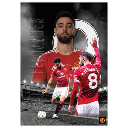 Manchester United FC Print - Bruno Fernandes 24/25 Core Poster