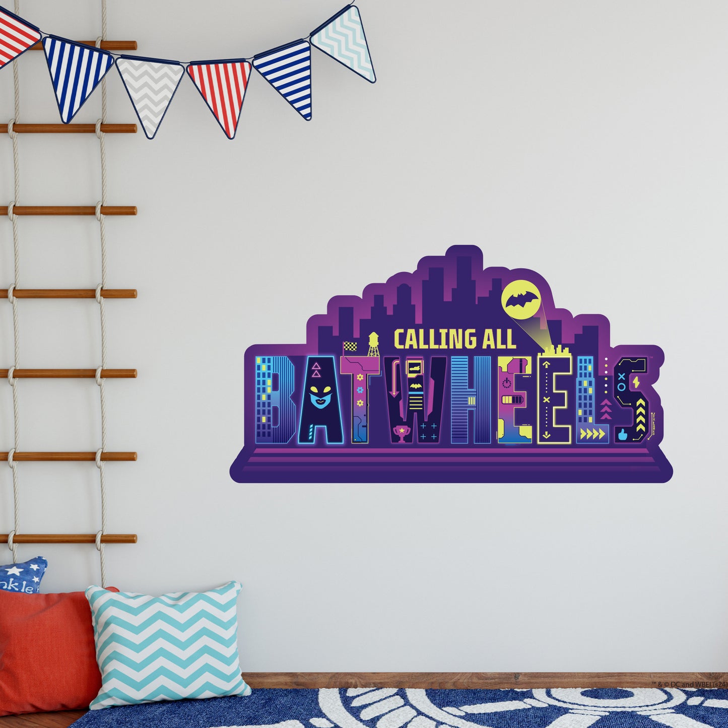 Batwheels™ Wall Sticker - Calling All Batwheels Decal DC Superhero Art