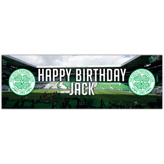 Celtic Birthday - Personalised Football Banner Wall Sticker