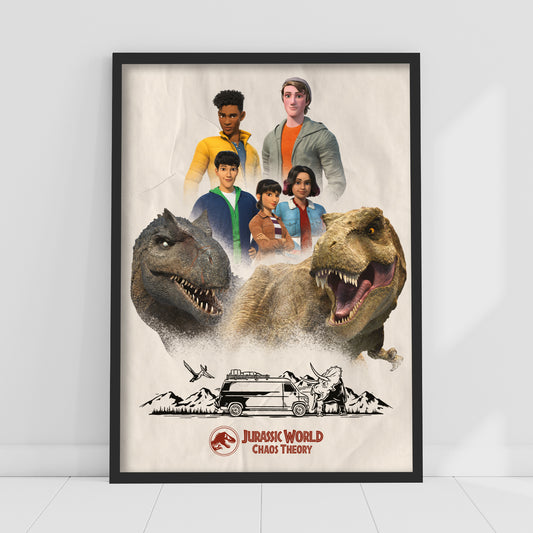 Jurassic Chaos Theory Print - Group Collage Wall Art