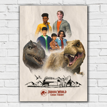 Jurassic Chaos Theory Print - Group Collage Wall Art