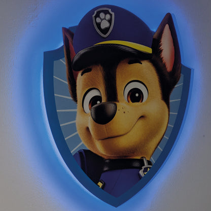 Paw Patrol Chase LED Backlit Wallpop