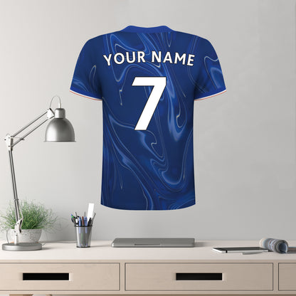 Chelsea Football Club - Personalised 24/25 Shirt Name & Number Wall Mural