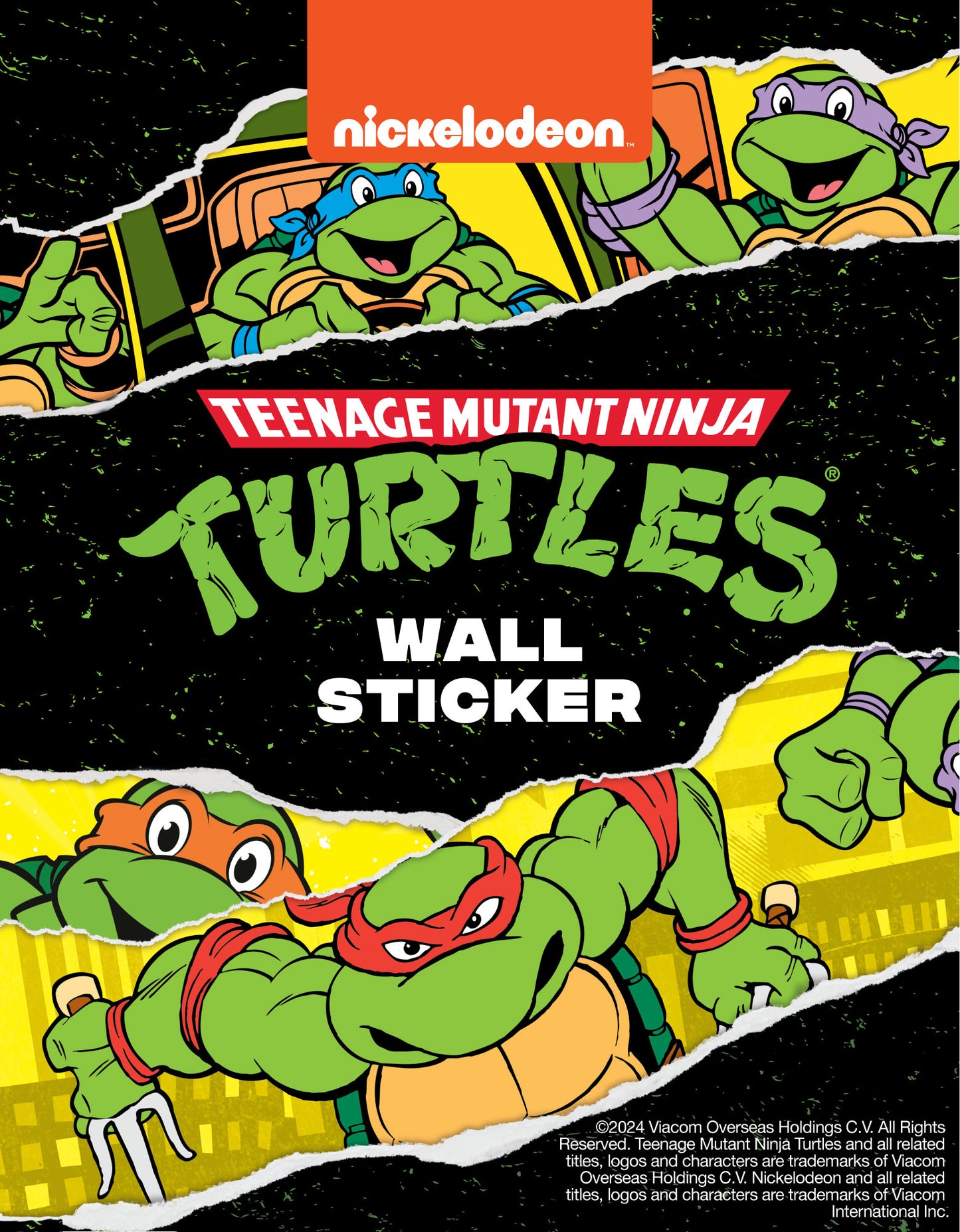 Teenage Mutant Ninja Turtles Wall Sticker - Donnie Graffiti Character Decal TMNT Art