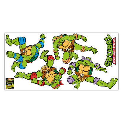 Teenage Mutant Ninja Turtles Wall Sticker - 4 Character Decal Set TMNT Art