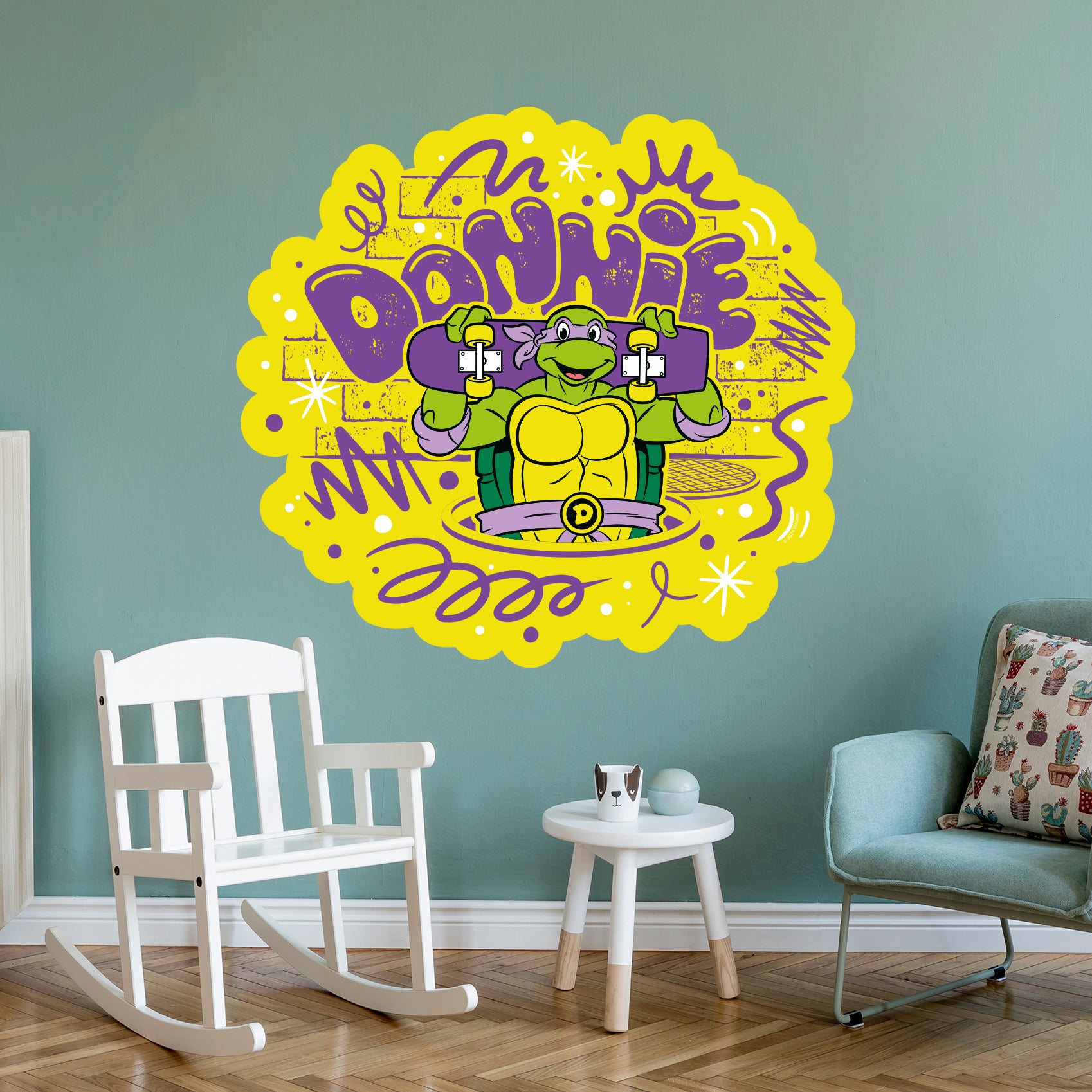 Teenage Mutant Ninja Turtles Wall Sticker - Donnie Graffiti Character ...